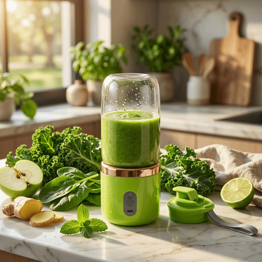 Double Cup USB Juicer 400Ml Capacity Portable Juicer Global Buyers Single Cup Blender Office Use