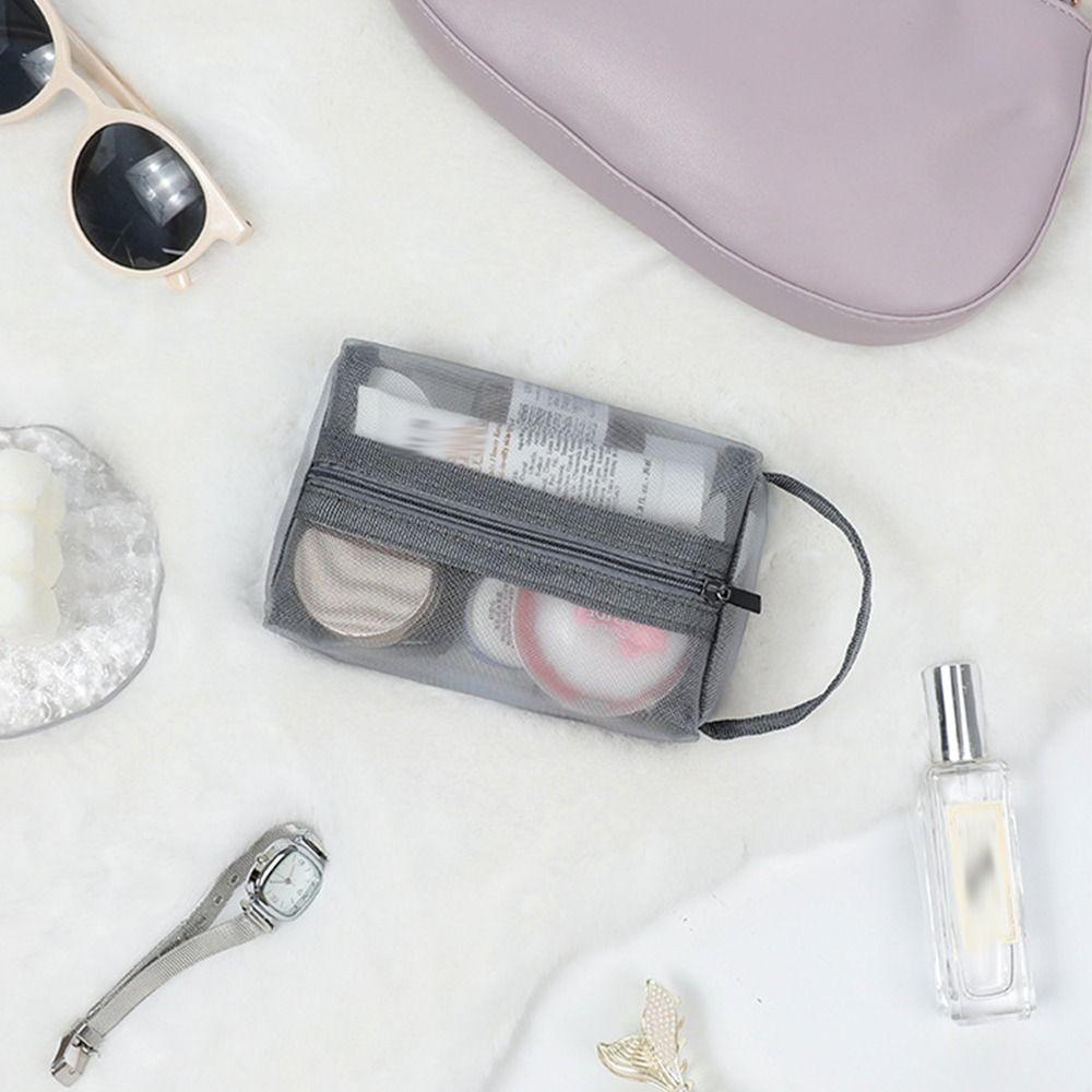 Wash Bag Toiletry Bag Zipper Makeup Bag Women Cosmetic Bag Korean Storage Bag Skin Care Storage Bag
