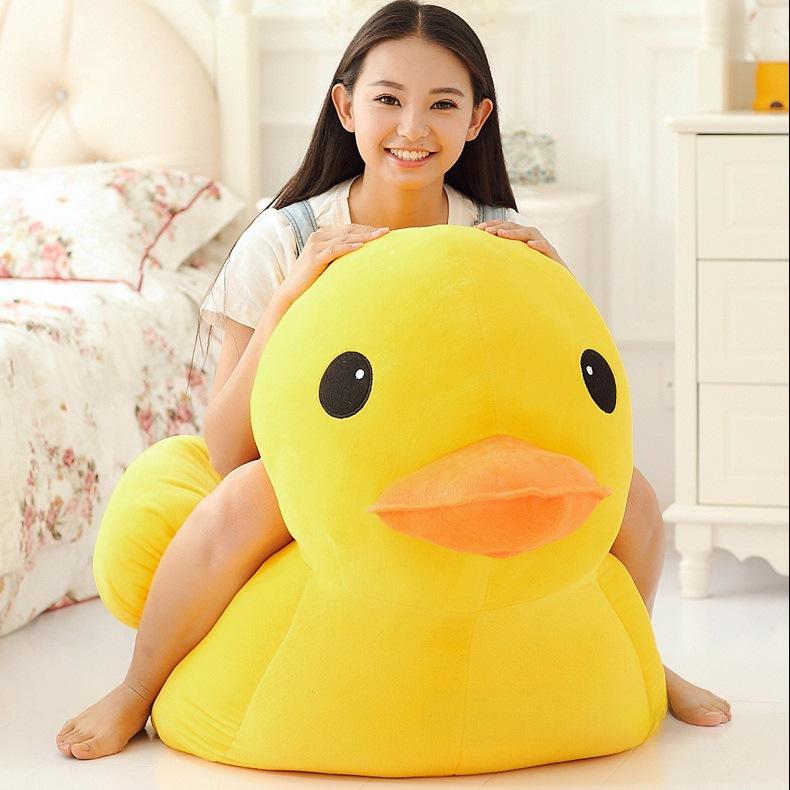 Большая желтая плюшевая игрушка «Утка» для детей и занятий с родителями