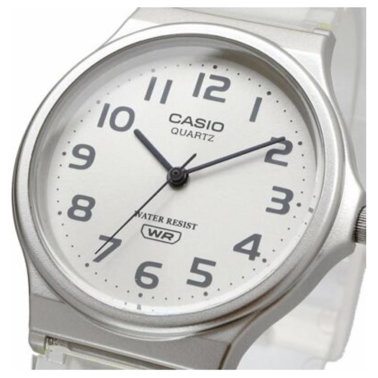 Casio Standard Series Water Resistant Electronic Movement Resin Strap Watch Women watches White MQ-24S-7B