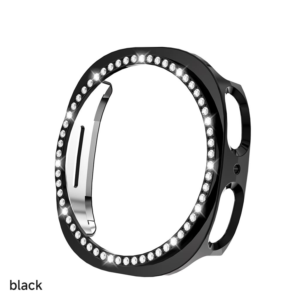 Блестящий чехол для Samsung Galaxy Watch 8 Алмазный бампер с полым защитным чехлом из поликарбоната для Samsung Galaxy Watch 8 40 мм 44 мм