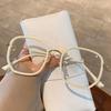2Pcs Women'S Anti Blue Light Myopia Glasses Fashionable Ultra Light Large Frame Glasses Personalized High-End Myopia Glasses
