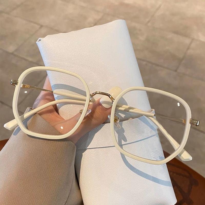 2Pcs Women'S Anti Blue Light Myopia Glasses Fashionable Ultra Light Large Frame Glasses Personalized High-End Myopia Glasses