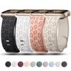 Engraved Strap For Apple Watch Band 44mm 40mm 45mm 49mm 41mm 42mm Leopard Silicone Bracelet Iwatch Series 9 7 6 5 4 Se 8 Ultra 2