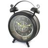 [N4827] - Black 'Vintage Design' Metal Clock