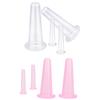 4 Pcs Massage Vacuum Jars Cans Cupping Silicone Cans for Face Massage Anti Cellulite Anti-wrinkle Device Massager Cupping Set