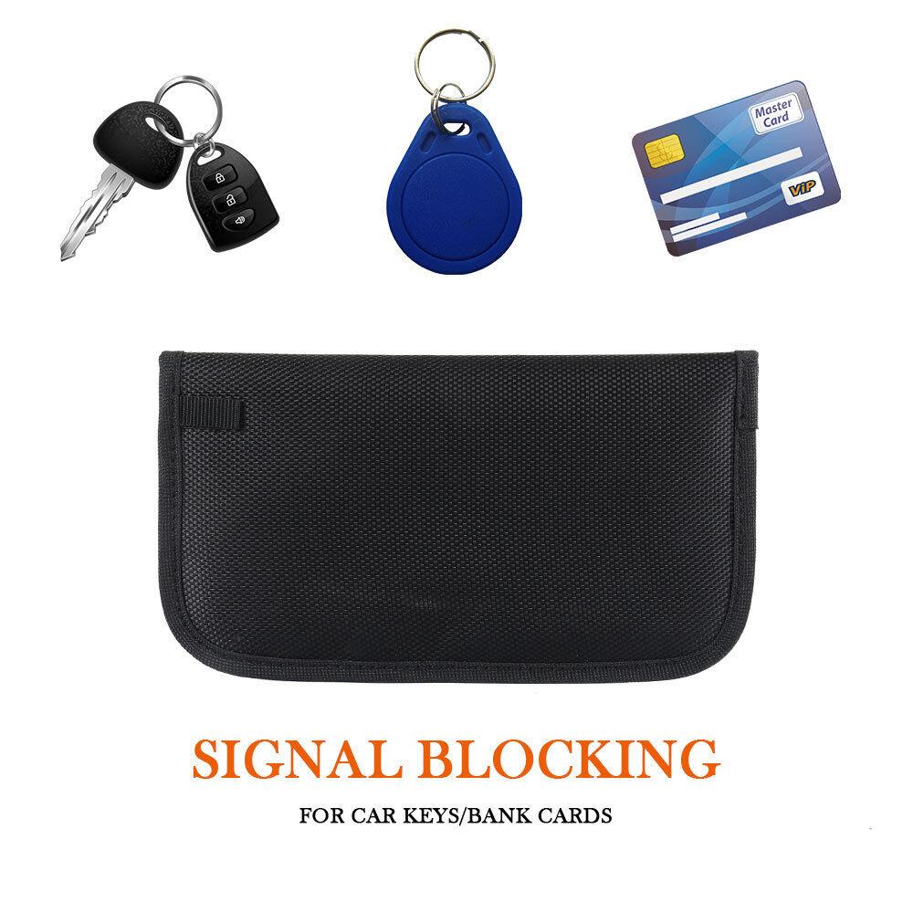 Чехол для автомобильного ключа, блокирующий сигнал, карбоновые мешочки, сумка для брелока, бесключевой противорадиационный чехол, защита от радиации