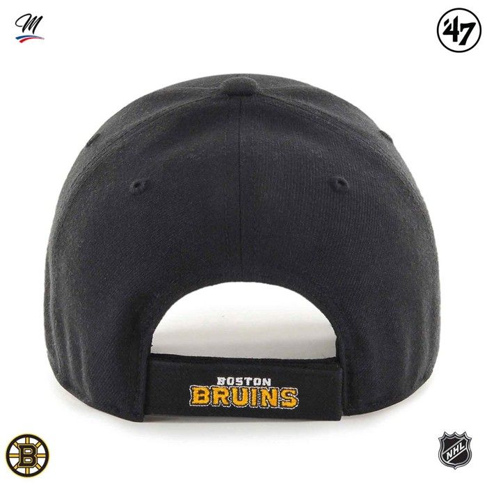 Casquette Relaxed Fit - 47 Brand - MVP Boston Bruins - Noir - Ajustable - Couronne structurée
