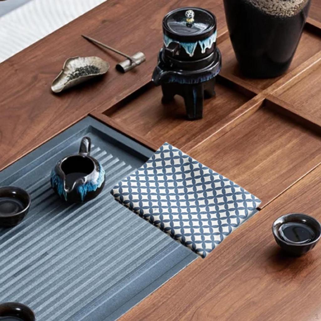 Китайский стиль чайное полотенце впитывающее многоцелевое моющееся аксессуары тканевый коврик для