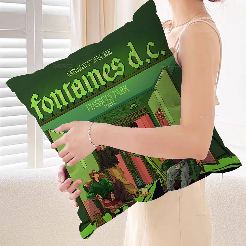 Band FFontaines DC Romance Pillow Cover Sofa Cushion Cover Home Room Decoration Children Gift