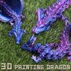 3D Printed Articulated Dragon Dragon Flexible Realistic Made Ornament Toy Model Home Office Decoration Decor Gifts