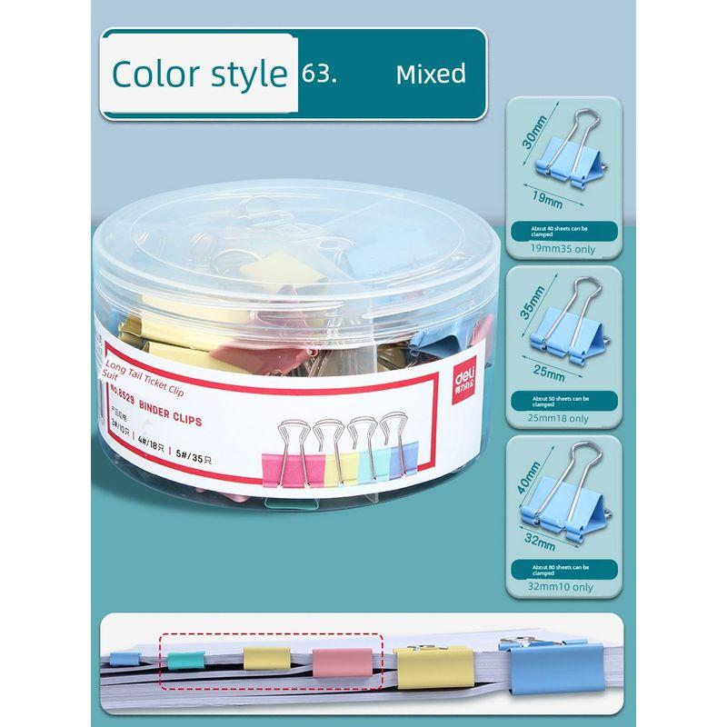 Tail Clip Stationery Metal Strong Multicolor, Large Journal Book Bill Book Fixed Tail Clamp Good-looking Ticket Tail Fishtail Phoenix Tail Iron Clamp