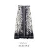 Kaslead New Women Clothes Western Style Fashion Simple and Versatile Fluffy Half Body Long Dress