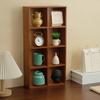Wooden Display Shelf 8 Grids for Cups Collectible Figurines