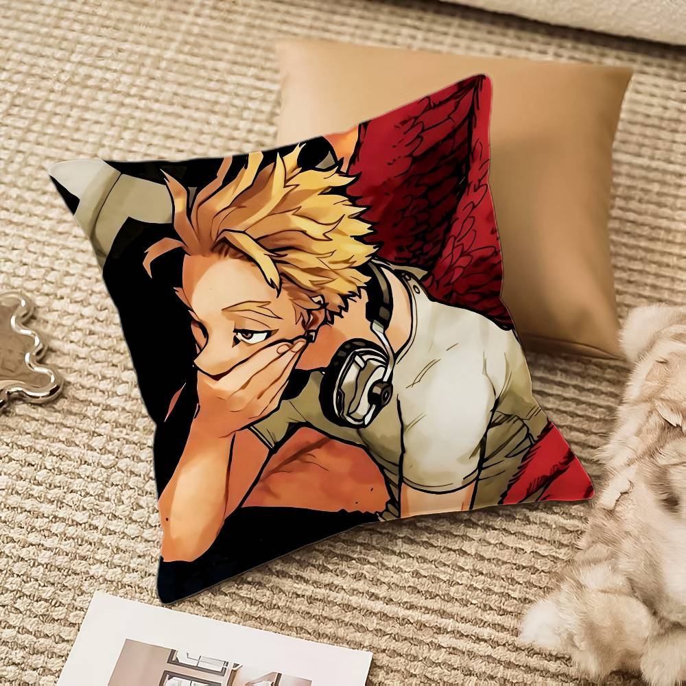 Anime HHero Academia HHawks Pillow Case Antidustmite Invisible zipper Sofa Bed