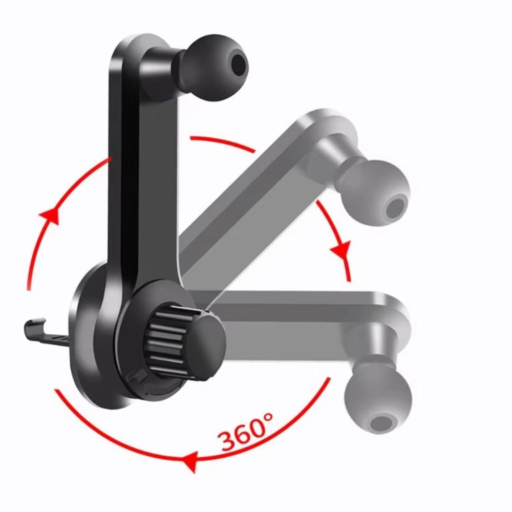 Y-Shaped Air Outlet Phone Holder Anti-Shake Grip Extension Arm Phone Holder Car Interior