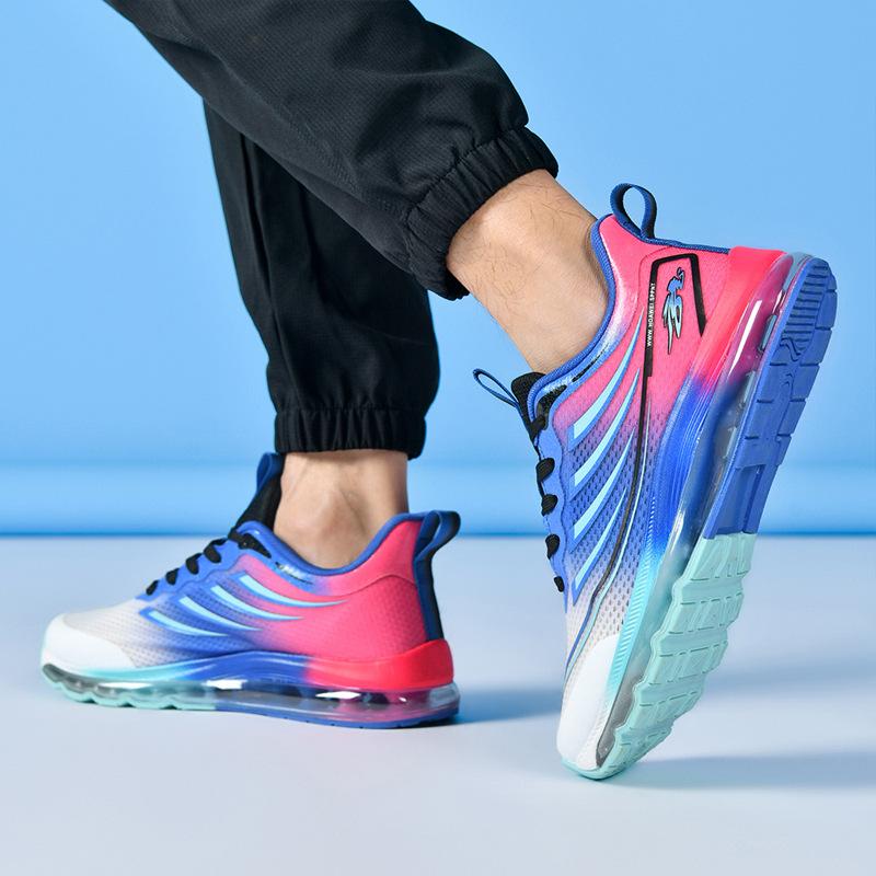 Мужские кроссовки для бега с полной воздушной подушкой на ладони, дышащие, с мягкой подошвой, мужская спортивная обувь, легкие, модные, больших размеров