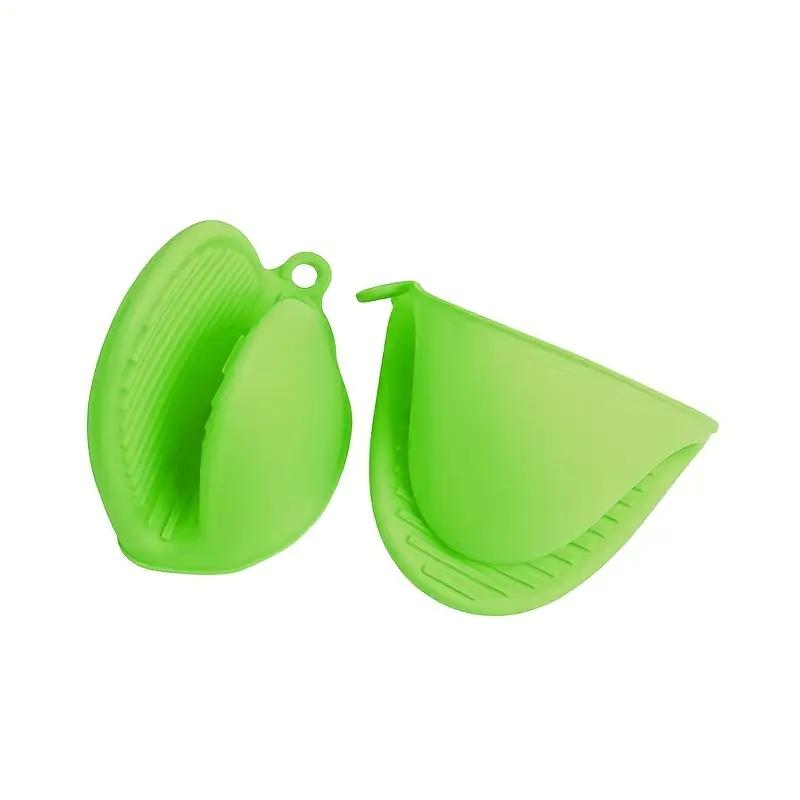 Утолщенные силиконовые термостойкие перчатки Нескользящие прихватки Варежки для духовки Микроволновые кухонные перчатки для выпечки и приготовления пищи