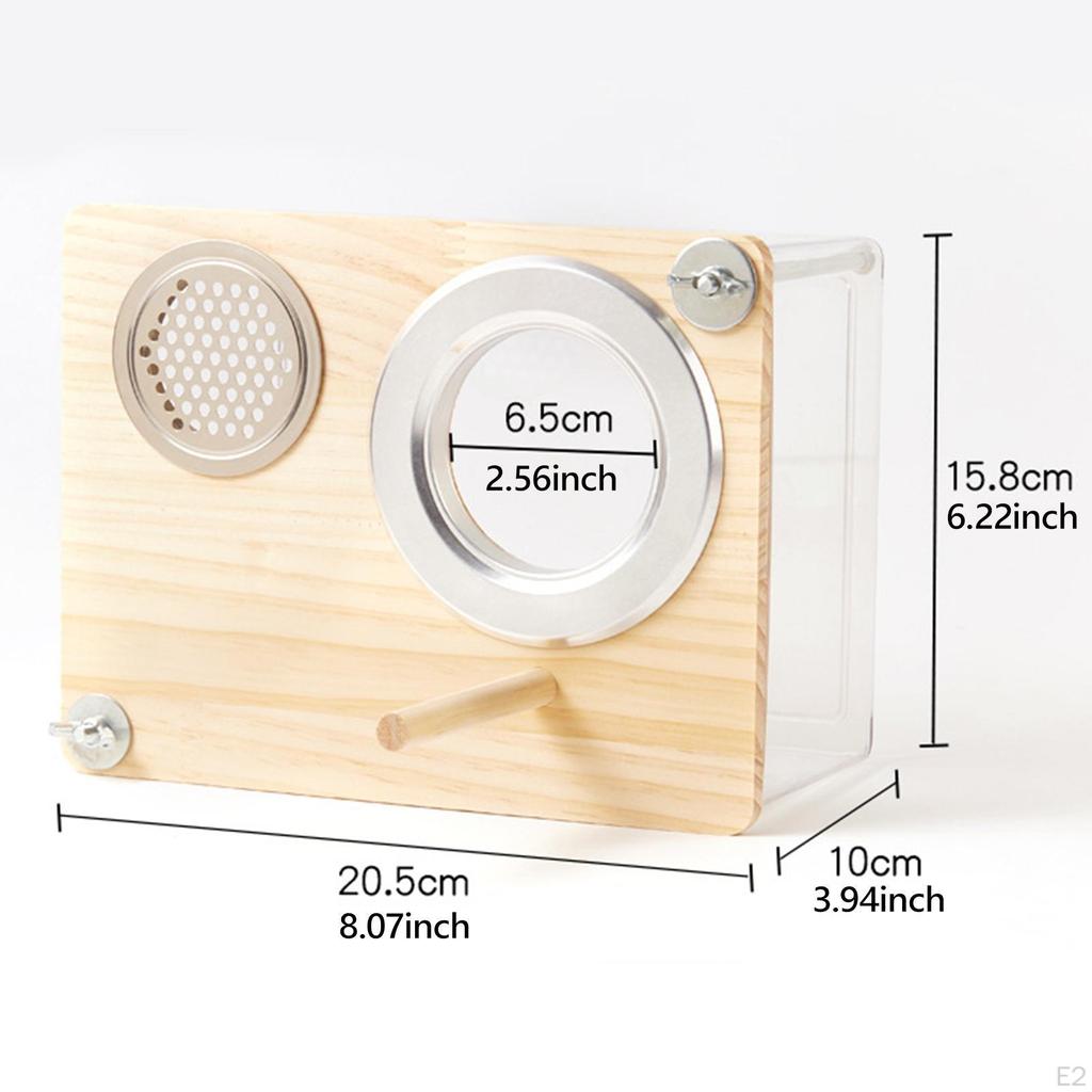 Домик для разведения птиц, Прозрачные удобные аксессуары, Гнездовой ящик для попугаев, Попугаи