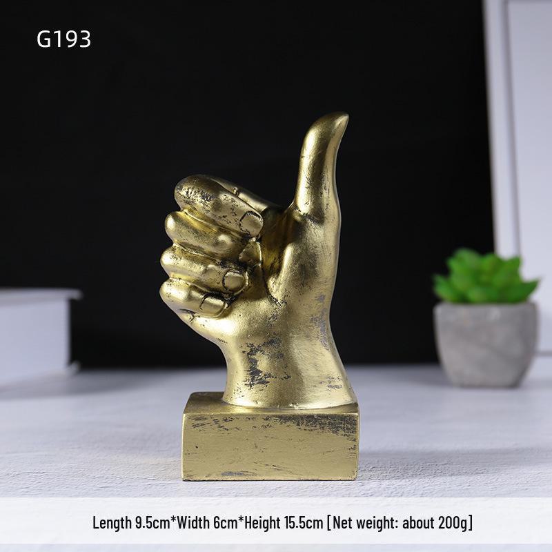 Европейские креативные смоляные украшения для пальцев - Ретро декор для рабочего стола в гостиной