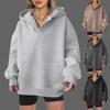 Women's Oversized Loose Sweatshirt Ladies Solid Color Long Sleeved Pullover Sports Shirt for Autumn Winter
