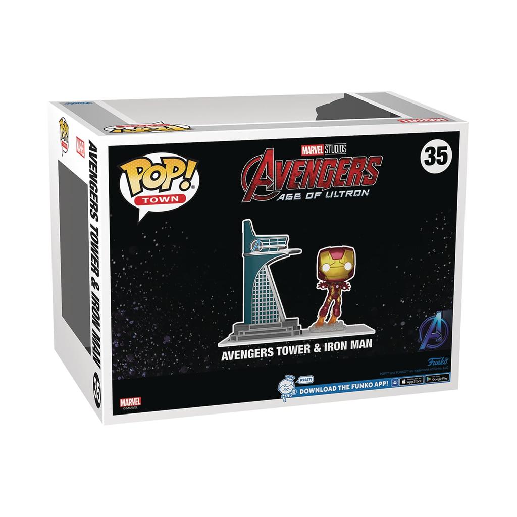 Фигурка Marvel Avengers Iron Man Funko Town Marvel Funko Below светится в темноте [Эксклюзив из пяти]