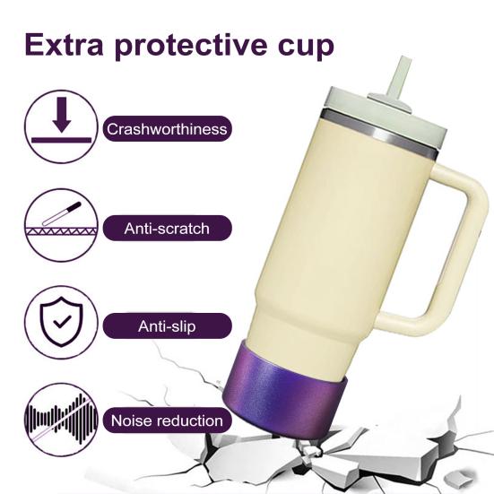 Silicone Cup Cover Gradient Color Cup Boot Anti-Slip Bottom Sleeve for Tumbler 20-40oz 12-24oz Water Bottles