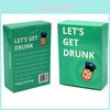 Захватывающие карточки для вечеринки «Давайте напьёмся» Весёлая игра для взрослых с выпивкой
