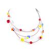 [H2452] — Многоцветное дизайнерское колье «Раскраска»