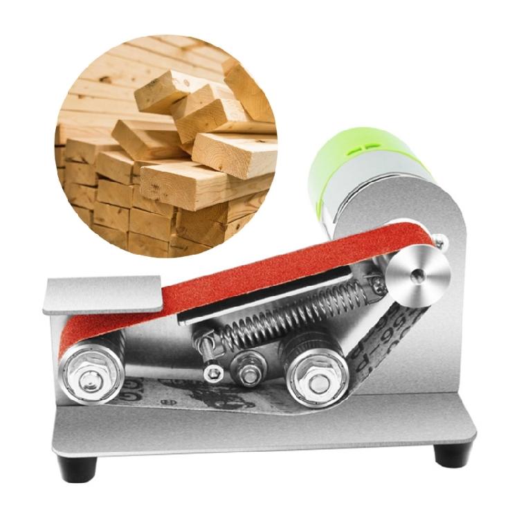 Ленточная шлифмашина 15 градусов Электрическая ленточная шлифмашина Регулируемая скорость Настольная ленточная шлифмашина для металлообработки Изготовление ножей Ремесло