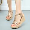 Маленький размер 32-43 Удобные сандалии на массивной платформе и танкетке Лето 2025 Женские туфли на высоком каблуке для офиса, пляжа, мамы, работы