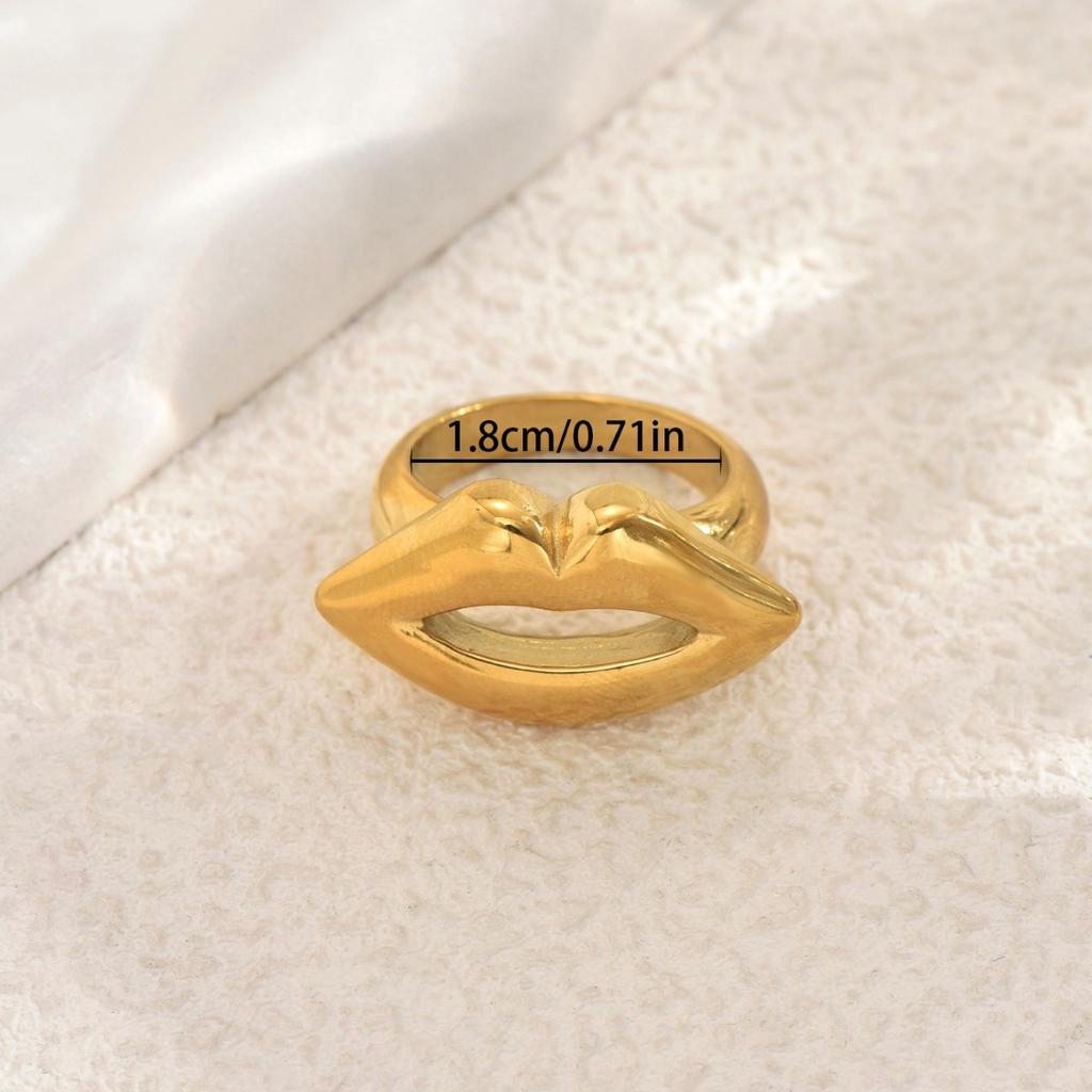 Кольцо женское нового стиля, геометрический дизайн губ, металлическое открывающееся кольцо на указательный палец, женское универсальное кольцо