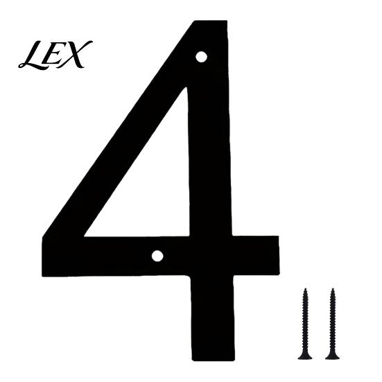 Metal House Numbers 3D Number for Outside, Modern 0-9 Floating Address Numbers, Large Sign Weather-proof Door, Mailbox, Wall, Yard Easy Install