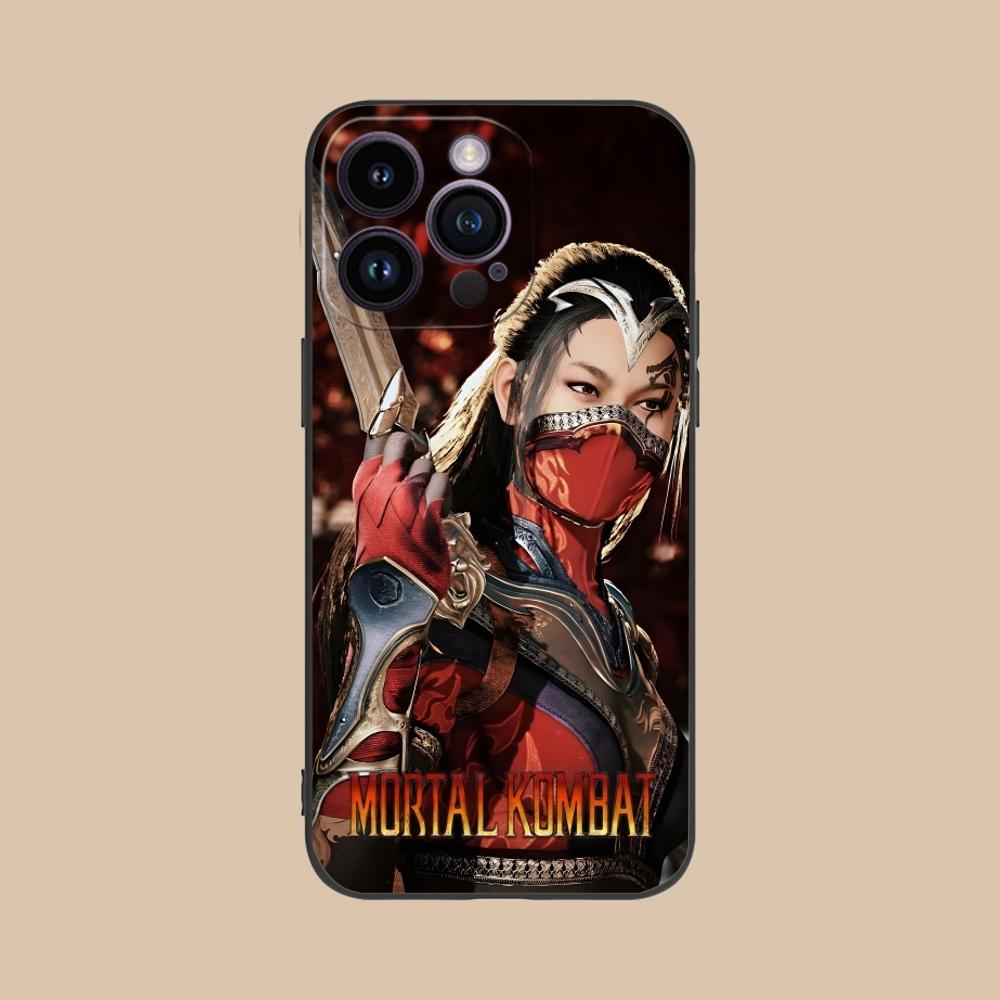 Чехол для мобильного телефона Mortal Kombat Kitana для iPhone 16 15 14 13 12 11 X XR XS 8 7 Pro Max Plus Mini Черный Чехол-Оболочка для Телефона