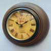 Vintage Analog Wall Clock Brown Design for Home Office Decor