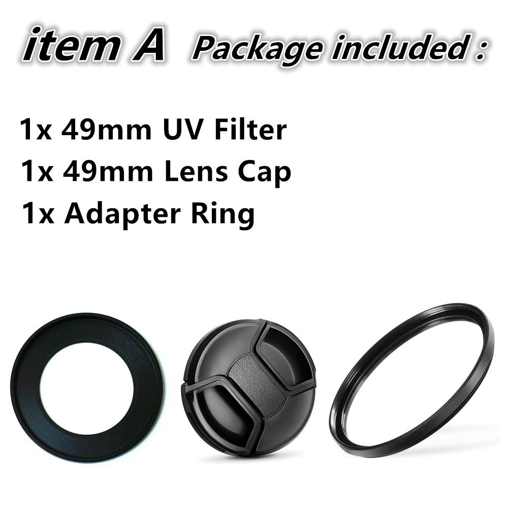 CPL UV Filter Adapter Ring Lens Cap For Canon Powershot G5X G7X Mark III II 3 2 G7XII G7XIII Camera 6