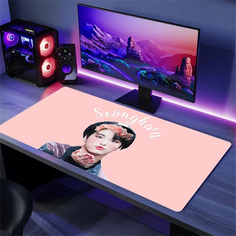 Seonghwa Mouse Pad, Large Gaming Desk Mat, Non-slip XXL Mousepad for Laptop & Tablet, Mini PC Playmat with Stitched Edges