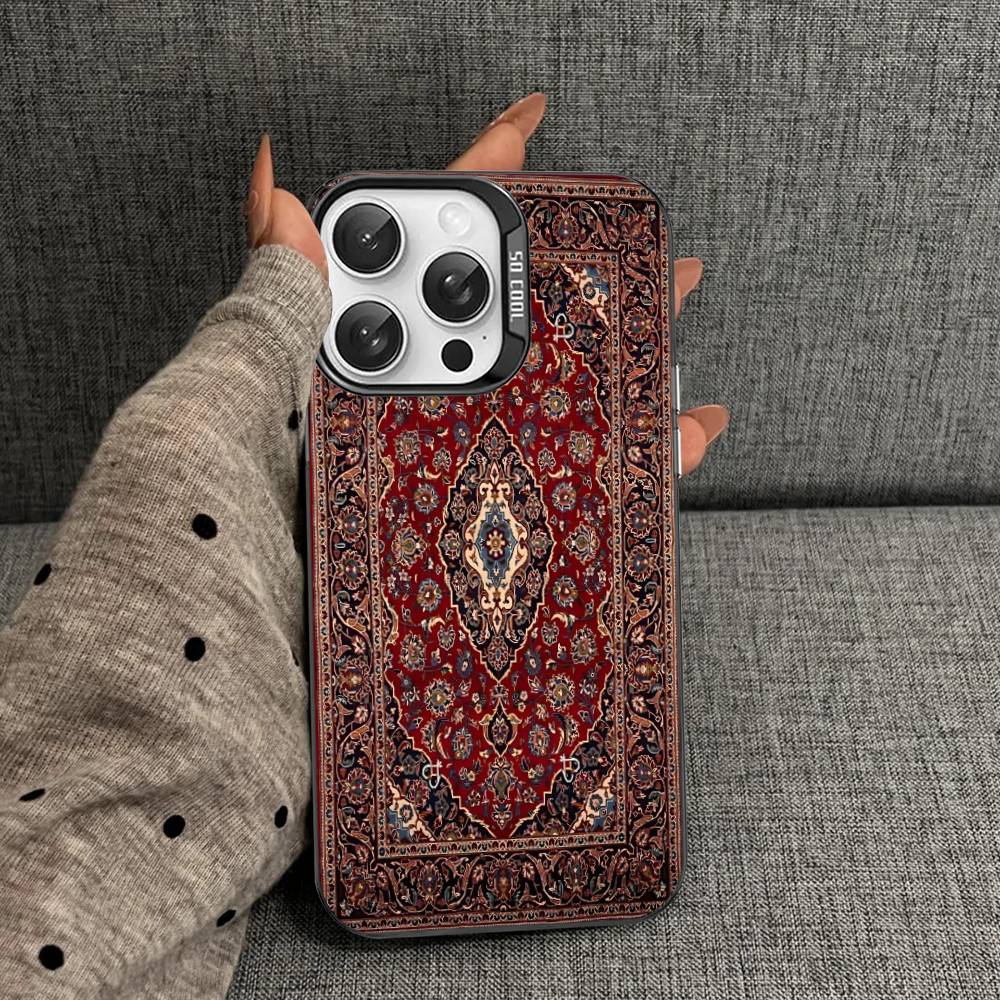 Ретро Персидский Принт Чехол для Телефона Для IPhone 17Air 16 15 14 13 12 11 Pro Max Plus Цветной Противоударный Чехол