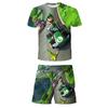2025 New T Shirts Boys Suit Mario Tshirt Shorts Summer Fashion Mario Bros Tshirt 2 Piece Sets Kids Tracksuit Boy's Oversized Clothes