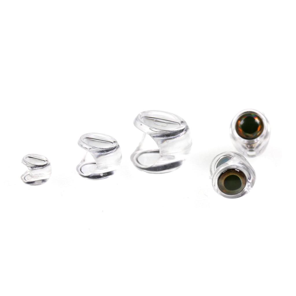 10PCS Fly Tying Fish Skull Fish Mask Head for Streamer Flies with 3D Eyes Fly Fishing Bait Fish Pike Lure Making Material