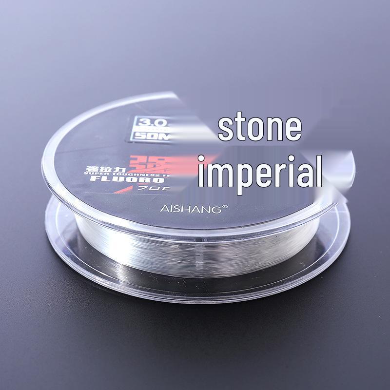 50м Леска из 100% карбона для морской рыбалки - Устойчивая к истиранию, Высокая прочность на разрыв, Поводок и подлесок для ловли на приманку