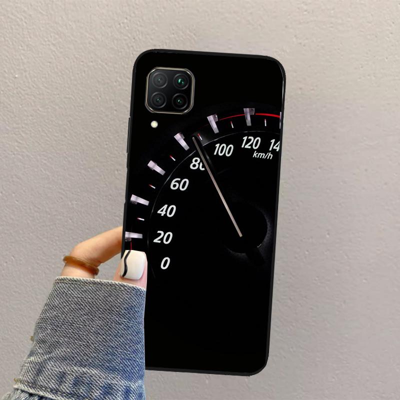 Cool Retro Speedometer For Huawei Nova Y70 Y90 Y60 Y73 Y72 Y61 Y91 12s 12i 11i 8i 9 10 SE P40 Lite P60 P30 Pro Case
