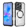 For Infinix Hot 40 Pro CD Magnetic Design HD Clear Back Cover,Rugger Armor Hard Case For Tecno Spark 20 Pro X6836 X6837
