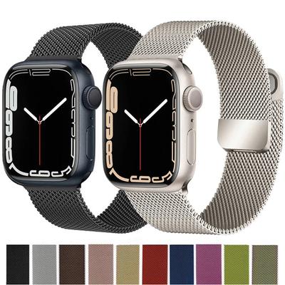 Металлический ремешок для Apple Watch Ultra 2, 49 мм, 9, 8, 7, 45 мм, 41 мм, магнитный спортивный браслет для умных часов iWatch 6, 5, 4, 3 SE, 44 мм, 42 мм, 40 мм