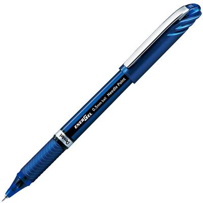 Pentel Гелевая ручка EnerGel Euro Шариковая Синяя 10 ручек, 0,5 мм, Корпус, BLN25-C,