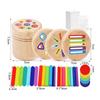 Wooden Material Montessori Toys Color Sorting Sensory Matching Color Sorting Toys Early Learnin Educational Toys Preschool