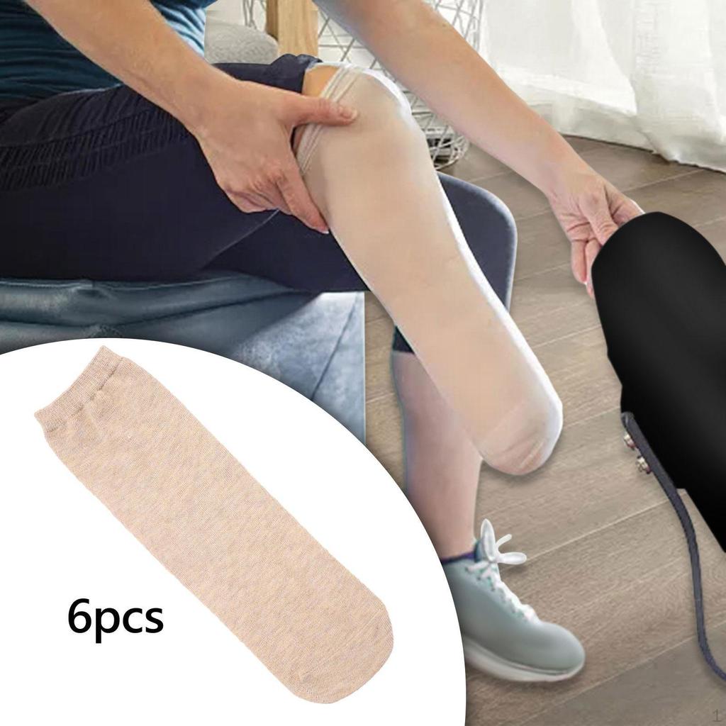 6 упаковок носков для ампутантов для защиты культи, хлопковый материал, комфорт