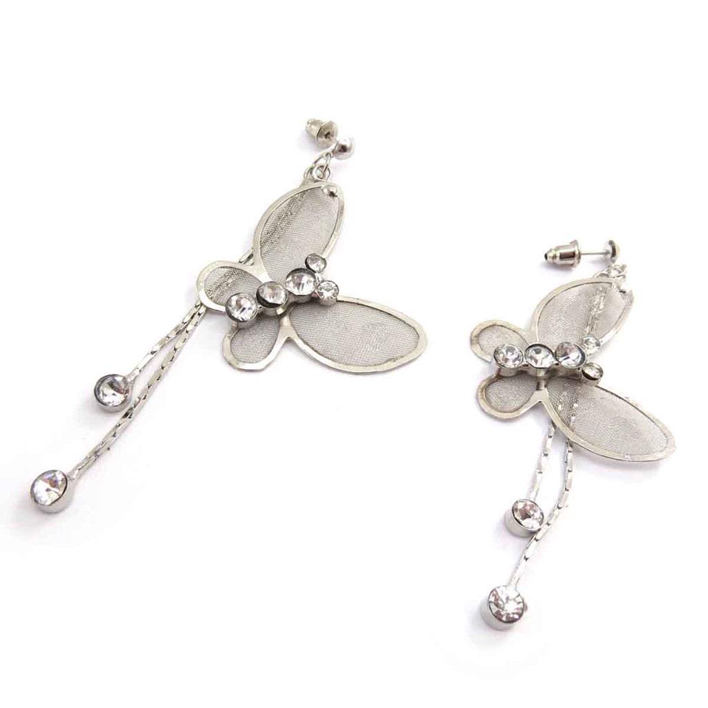 Les Trésors De Lily [J8165] - Серебряные дизайнерские серьги «Бабочки»