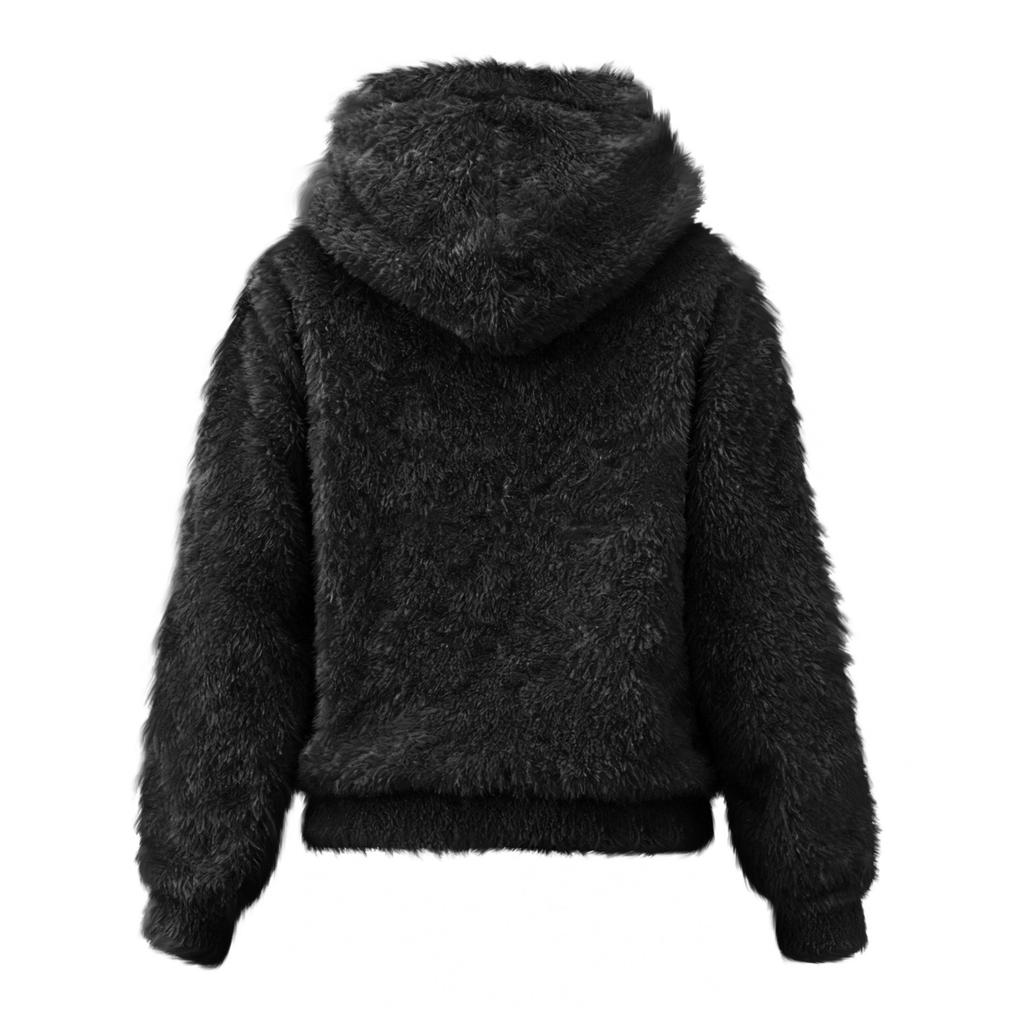 Женский фланелевый топ с капюшоном и длинным рукавом с принтом, толстовка с капюшоном