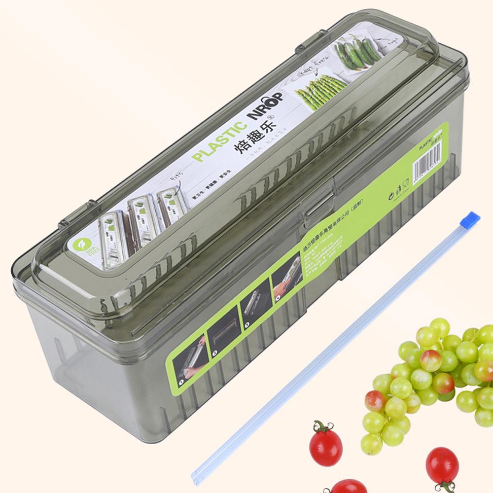 Plastic Wrap Dispenser Fixing Foil Cling Film Cutter Food Wrap Plastic Sharp Dispenser Cutter Organizer Kitchen Tool Accessories